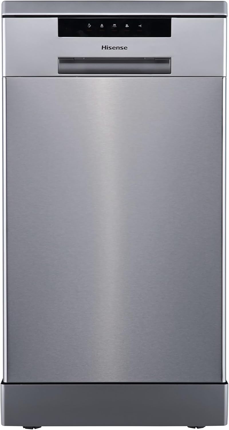 Hisense HS523E15XUK Slimline Dishwasher 10 Place Free Standing Stainless Steel