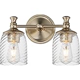 Maxim 21352 Swirl 2 Light 14" Wide Vanity Light - Satin Champagne