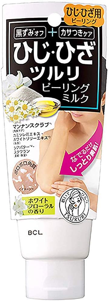 BCL Tsururi New Elbow Knee Polish Peel Milk - 80g (Green Tea Set)
