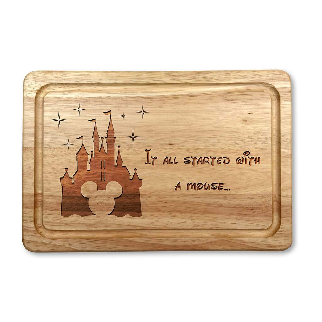 It All Started with A Mouse Housewarming Christmas Chopping Board Gift