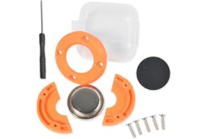 HYSHIKRA Universal CB Mircophone Magnetic Kit, Round Knob Mobile Radio Speaker Mic Magnet Holder Mount for Motorola HLN9073B CDM1250 CDM750 Kenwood TK768G TK868G TM471A (Orange)