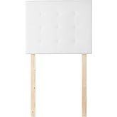 Villa Classic - Tufted - Plush College Dorm Headboard - White - With Legs | Essential Dorm Supplies for College Freshmen Necessities
