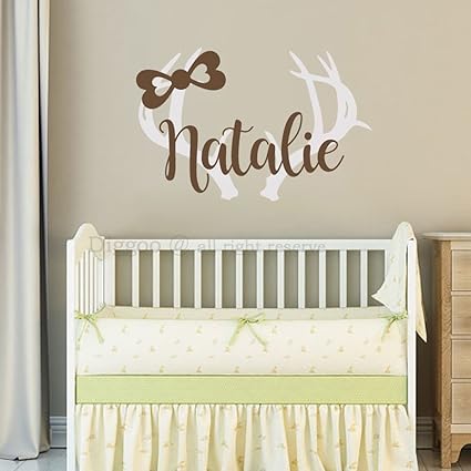 Amazon Com Personalized Girls Name Wall Sticker For Girls Hunting