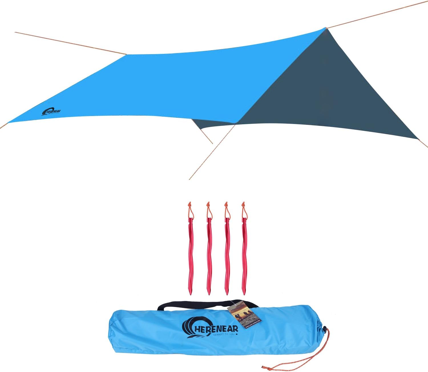 Herenear Impermeable Parasol Lona Toldo Carpa Grande para Tienda 