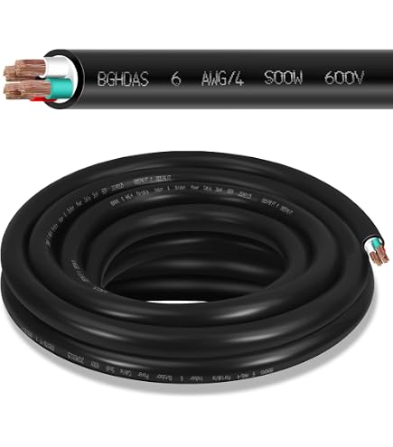 200' 6/3 SOOW Portable Power Cord Flexible Cable 600V USA Wire...