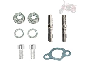 JMCHstore Exhaust Muffler Pipe Mounting Hardware Studs kit For Coleman CT200U BT200X KT196, Predator 212 Baja MB200 Mini Bike, Axis M200 212CC, Hisun 196cc Monster mega moto Engine, Go kart