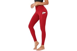 ODODOS Women's High Waisted Yoga Leggings with Pockets, Tummy Control Non See Through Workout Athletic Running Yoga Pants