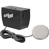 DEWENWILS Touch Dimmer Switch, Touch Pad Control, 3 Levels of Dimming Black | 8FT Extension Cord, Ideal for Dimmable LED/CFL Lights, and Incandescent Bulbs, Fits Living Room, Bedroom, ETL Listed