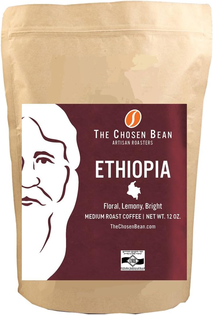 Ethiopia Yirgacheffe The Chosen Bean Origin Micro Roasted Medium Roast Gourmet Coffee (Ground, 5 LB)
