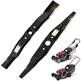 Fismiuta Lawn Mower Blades for Honda HRR216 HRM215 Series, High Lift Mulching Blades for Walk Behind Mowers, 21" Twin Blade Set Replaces OEM no. 72531-VE2-020, 72511-VE1-020 (Set of 2)