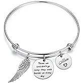 Zuo Bao Memorial Bracelet In Memory Of Dad Mom Sympathy Gift Those We Love Don't Go Away They Walk Beside Us Every Day Loss Jewelry for Her