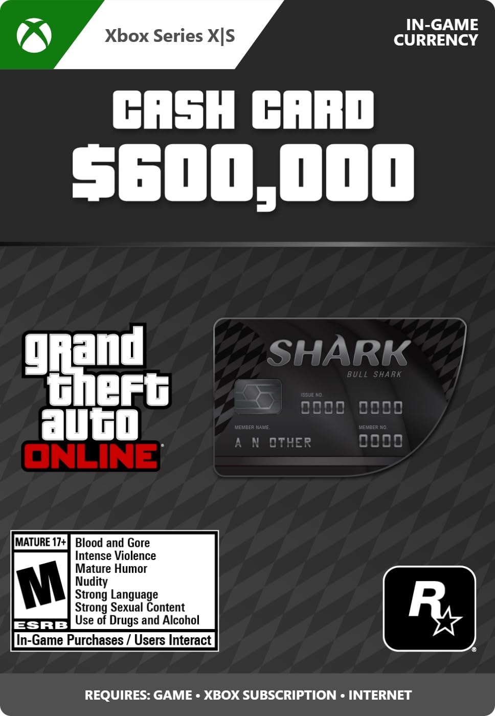 GTA Online: Bull Shark Cash Card - Xbox Series X|S [Digital Code]