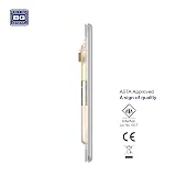 BG Electrical Single Screwless Blank Plate Brushed Steel Slimline view 2