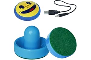 HYCT Rechargeable Hover Air Hockey Puck and Paddles, Hover Puck for Any Flat Surface, 2Pcs Air Hockey Strikers