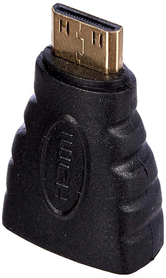 HDSupply Mini HDMI to HDMI Adapter, Gold Plated, FullHD 1080p, Black