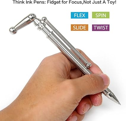 Amazon Com Think Ink Pen Maelu Finger Fidget Pencil Toys For Anxiety Boredom Add Adhd Stress Relief One Office Products