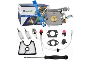 HUSWELL 125B Carburetor Air Filter Parts kit for Husqvarna 590460102 125B 125BX 125BVX Leaf Blower Zama C1Q-W37 545081811 581798001 Engine Carb