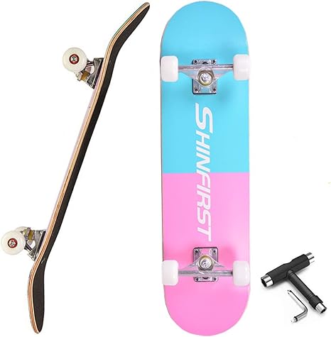 Amazon Co Jp スケートボード31 5x8 0インチ 7層のカナダのメープルデッキ 男の子と女の子 初心者のスケートボード 子供のバランストレーニングボードに適しています No 11 ホーム キッチン