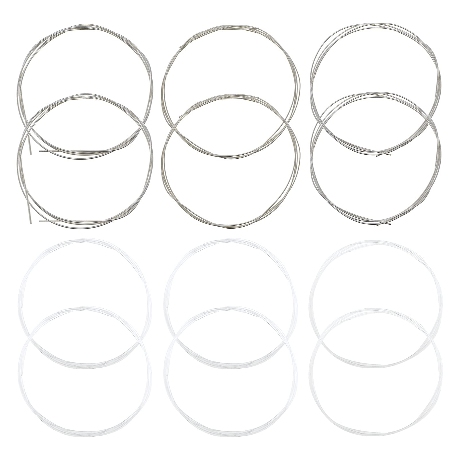 eMagTech 2 Sets (12PCS) Guitar Strings Replacement Nylon Strings for Classical Guitar Silver-plated Strings Musical Instrument Accessories