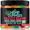 Healthergize Hemp Gummies Premium-Made In USA-Best Tasting Fresh And Fruity Hemp Gummy Bears-Natural Hemp Candy-For Peace And
