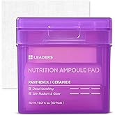 LEADERS Nutrition Ampoule Toner Pad - Deep Nourishing Hydrating for Glowing Skin | Vegan-Certified | Korean Skincare 60 Pads x 150ml