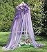 HearthSong Secret Garden Hideaway Canopy Pink Purple Kids Play Tent Child Girl Decor Bower 7'H x 12' Circumference in Purple
