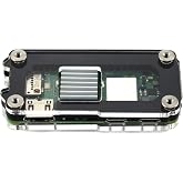 C4Labs Zebra Zero Heatsink Case for the Raspberry Pi Zero 2 - Single Pack, Black Ice