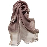 HURESON Womens Scarves Lightweight Silk Scarf Shawls and Wraps for Evening Dresses Summer Beach Wedding Shawl gifts