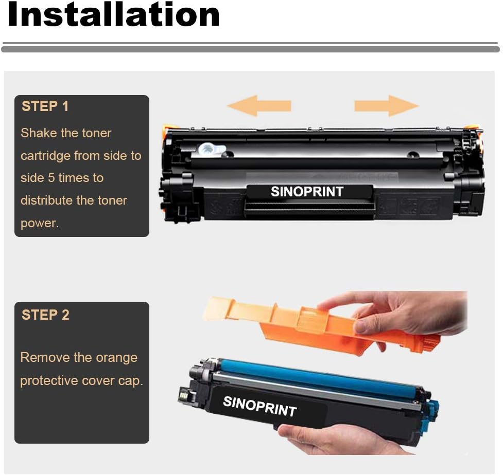 SINOPRINT TN247 TN243BK Toner Compatible for Brother TN-247 TN243CMYK Black For MFC-L3750CDW MFC-L3770CDW MFC-L3710CW DCP-L3550CDW DCP-L3510CDW HL-L3210CW HL-L3230CDW HL-L3270CDW (1-Black) - Image 5