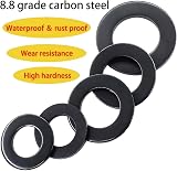 Qrity M6 x 12mm Carbon Steel Flat Round Seal Washer Spacer Gasket 20Pcs view 8