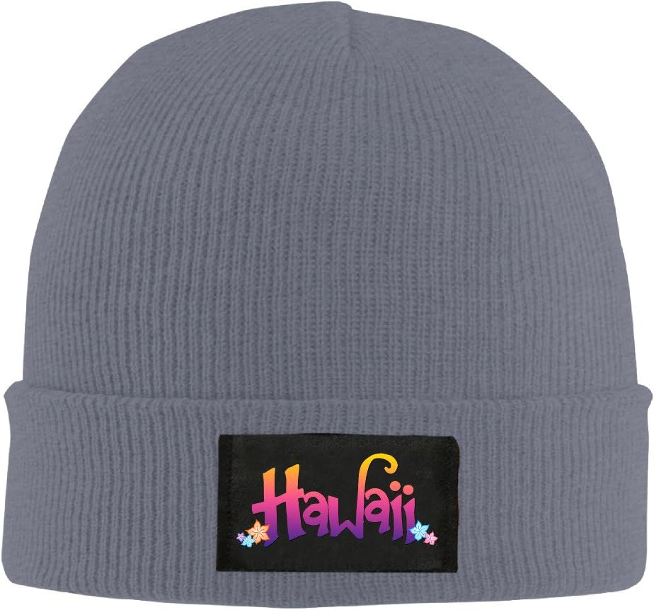 SOOSU Unisex Hawaii Beanie Hat Black