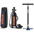 SMACO Scuba Tank with 1L Capacity Mini Scuba Tank Support About 15 Minutes Underwater Breathing Devices Diving Oxygen Tanks Scuba Cylinder for Underwater Sightseeing/Underwater Work/Backup Cylinder