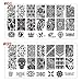 Stamping Nail Art, Gosear 10 PCS Nail Stamping Image Plates Manicure Designs Polish Art Stamping Plate Nail Art Stamp Plate