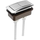 Dual Flush Button Replacement: Toilet Lid Button Flushing Toilet Tank Button Flush Valve Button Toilet Water Tank Parts Toilet Replacement Button Buttons Switch Dual Push Toilet Button