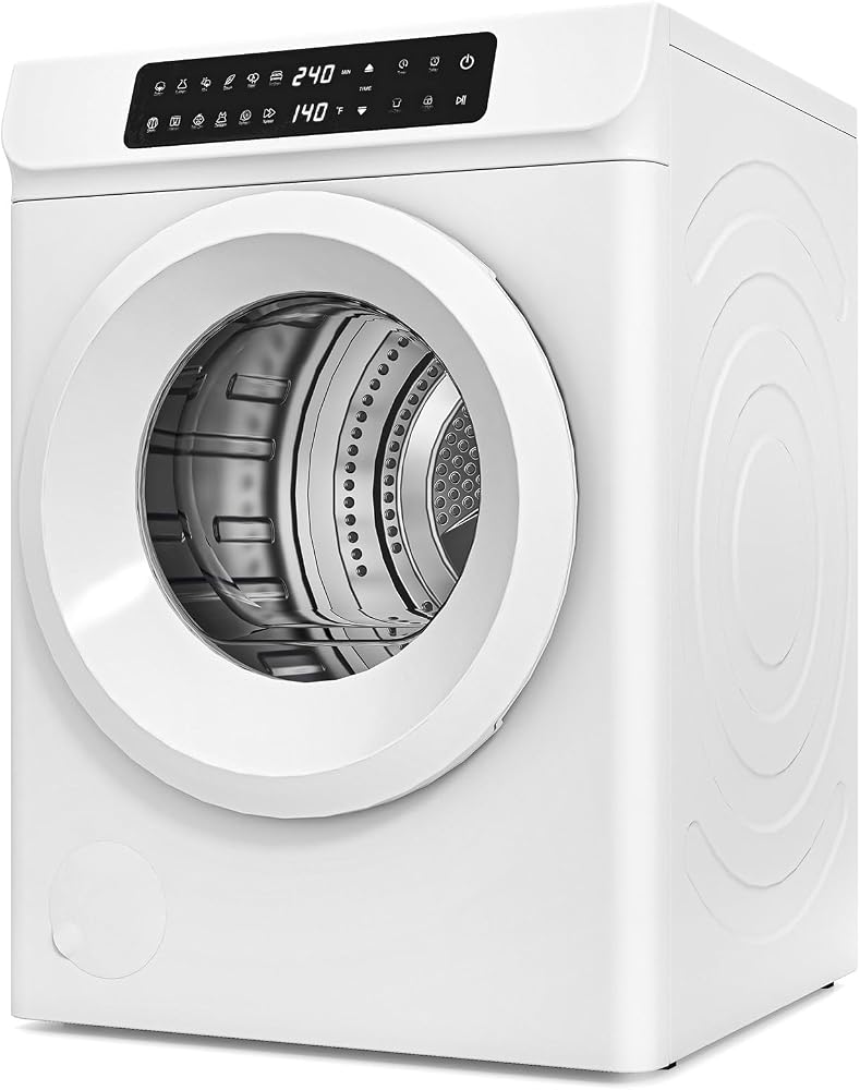 Auertech 3.6 CU. FT Clothes Dryer, Large Capacity Laundry Dryer with 12 Drying Modes & Stainless Steel Tub, Dryer Machine, El