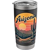 Vintage Arizona Sunset Retro Arizona Stainless Steel Insulated Tumbler