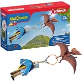 Schleich Dinosaurs - 10Pc Jetpack Chase Playset - Kids Ages 4+ | 41467 | Dinosaur Figurine, Realistic Animal Toys, Dino Figure for Boys and Girls, Screen-Free Imaginative Pretend Play