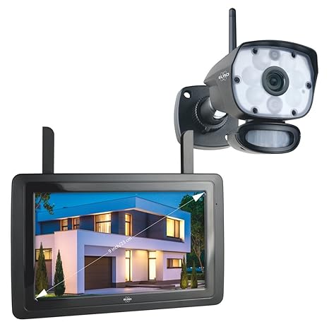 ELRO CZ60RIPS Color Night Vision 1080P HD Überwachungs-Kamera Set mit 9” Bildschirm und App