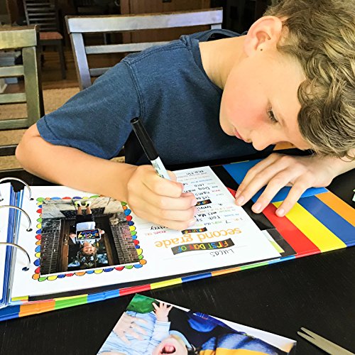 image for Denise Albright School Memory Book Keepsake Album, Scrapbook for Kids 
