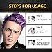 Hair Coloring Wax, Purple Disposable MOFAJANG Instant Matte Hairstyle Mud Cream Hair Pomades for Kids Men Women to Cosplay Nightclub Masquerade Transformation