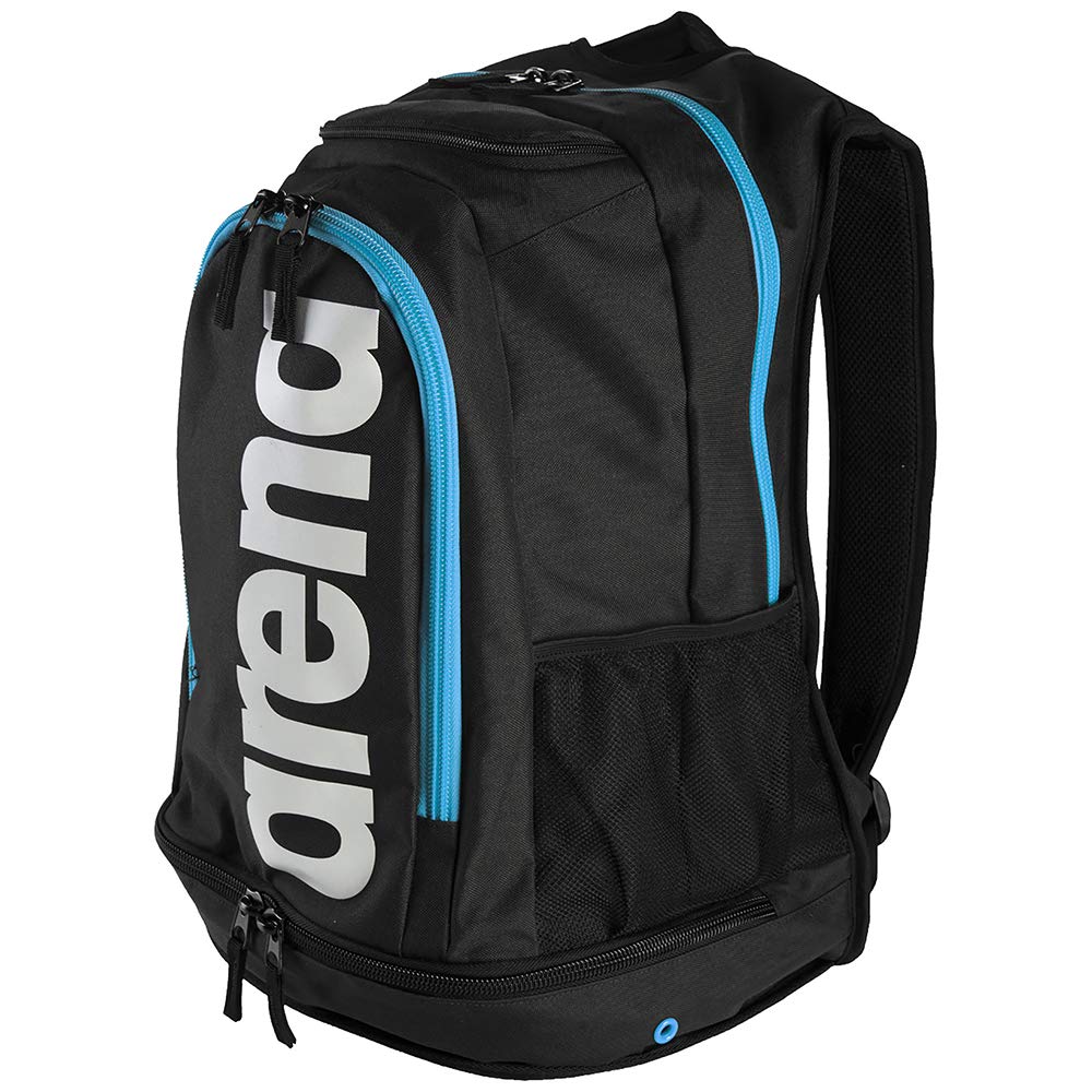 arena Unisex Adult Fastpack Core Backpack - Black/Turquoise/White, One Size
