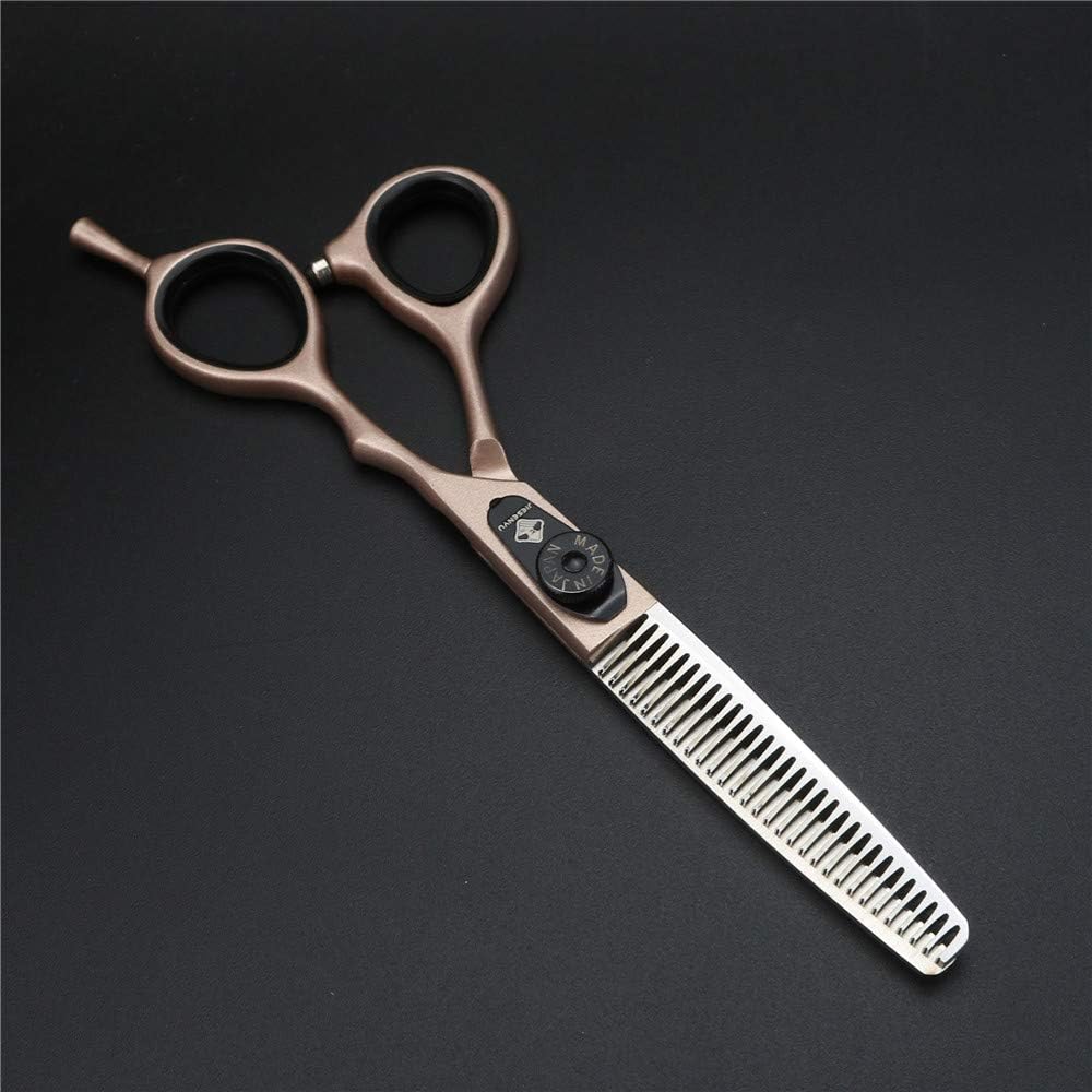 JIESENYU Hairdressing Scissors 6 inch Rose Gold Hair Scissors Black Letter Screw Hairdresser Professional Barber Scissors Set - Image 5
