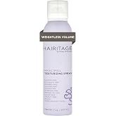 Hairitage Magic Spell Texturizing Spray - Volumizing Texture Spray Bottle for Women, Works with Straight, Wavy, Curly Hair, With Rice Protein + Sunflower Seed Oil - Enhances Styled Hair, 5.9 oz