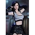 1/6 Tifa Head Sculpt Female Soldier Head Carving Model Fit PH TBL 12'' Pale Action Figure Body Dolls