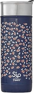 S'ip by S'well Stainless Steel Travel Mug - 16 Fl Oz - Smooch - Double-Layered Vacuum-Insulated Food and Drinks Cold and Hot - with No Condensation - BPA Free Water Bottle
