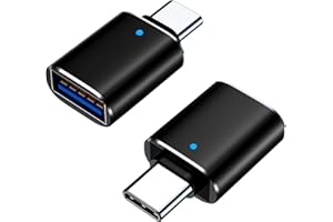 USB C to USB Adapter(2 Pack),USB C Male to USB 3.0 Female Adapter,USB Type C to USB OTG for MacBook,iPhone,iPad,The car,U Dis