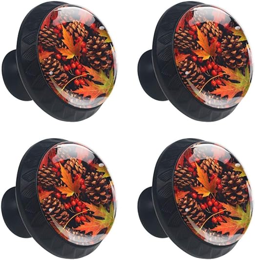 Amazon Com Idealiy Pinecone Leaves Drawer Pulls Handles Cabinet