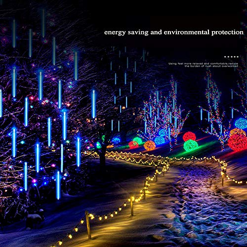 Roytong LED Meteor Shower Rain Lights 50cm 10tubes 540LED Falling Rain Drop Light Waterproof