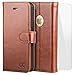 OCASE iPhone 6S Plus Case [Free Screen Protector Included] Leather Flip Wallet Case for iPhone 6 Plus / 6S Plus Devices - Brown