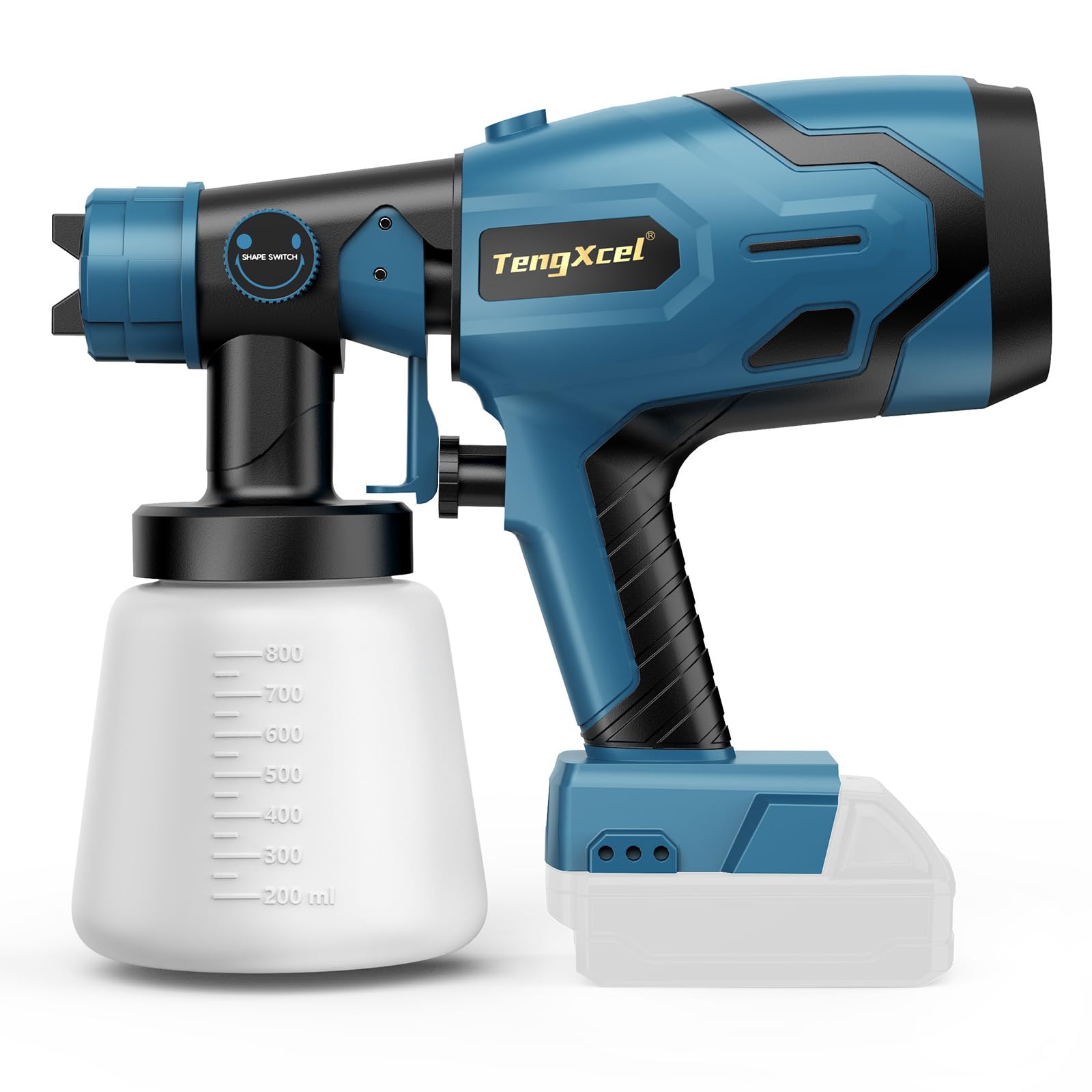 Photo 1 of Cordless Paint Sprayer for Makita 18V Battery, 600W Paint Sprayer with Brushless Motor, 1000ml Large Capacity Bottle, Sprayer Gun for House Painting, Fence, Furniture, cabinets, Walls(No Battery)